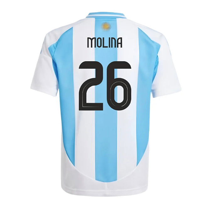 2024-2025 Argentina Home Shirt (Kids) (MOLINA 26)-SoccerKits Hub | Buy Soccer Jerseys Online